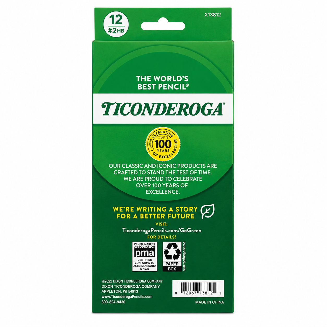 Ticonderoga #2 Soft Lead Yellow Pencils 2-Pack Bundle, 24 Pencils Total.