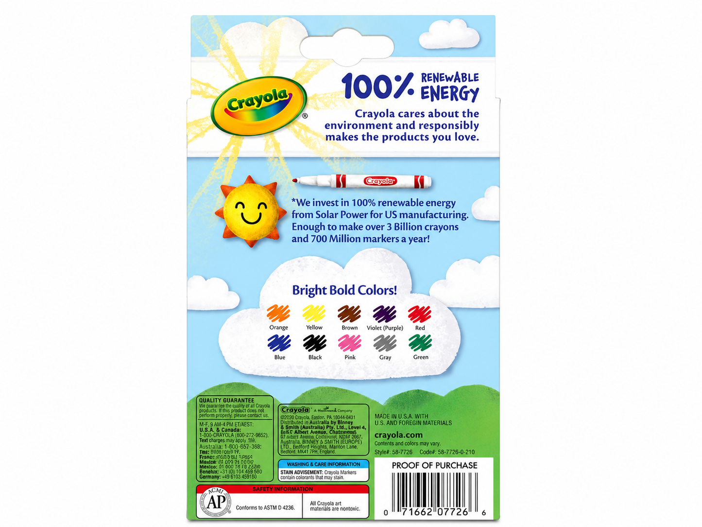 **Crayola Fine Line Markers, Classic Colors, 10 Count, 4 Pack Bundle (40 Markers Total), School & Office Supplies | Free Shipping**