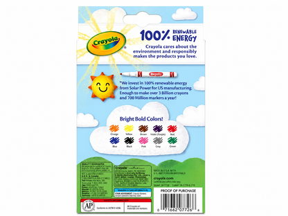 **Crayola Fine Line Markers, Classic Colors, 10 Count, 4 Pack Bundle (40 Markers Total), School & Office Supplies | Free Shipping**