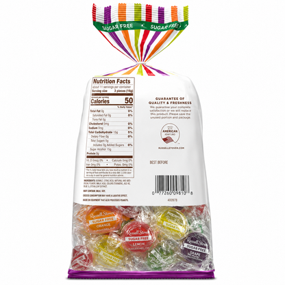 Russell Stover Sugar Free Assorted Fruit Hard Candies 12 Oz Bag | 4 PACK