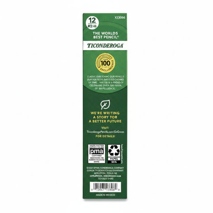 Ticonderoga front of package white background